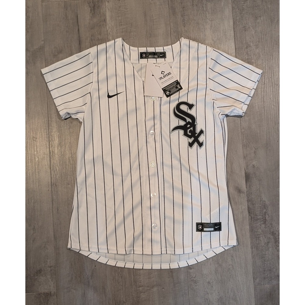 NWT Nike White Sox #39 Aaron Bummer Jersey Women's Medium White Home Replica